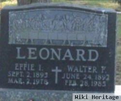 Walter F Leonard