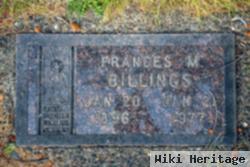 Frances M. Billings