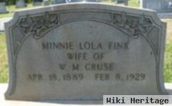 Minnie Lola Fink Cruse