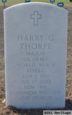 Maj Harry Glenn Thorpe