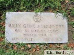 Billy Gene "bg" Alexander