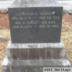 Leonard D Warren