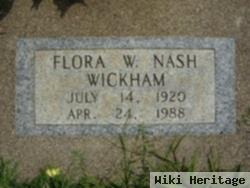 Flora W Nash Wickham