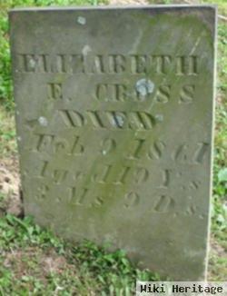 Elizabeth E Sanders Cross