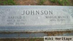 Harold E Johnson