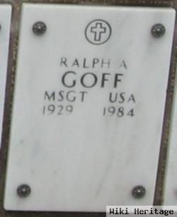 Master Sergeant Ralph A Goff