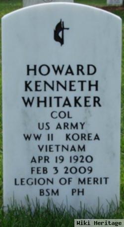 Col Howard Kenneth Whitaker