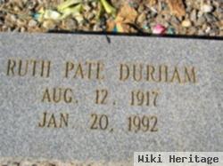 Ruth Pate Durham