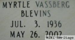 Myrtle Elizabeth Vassberg Blevins