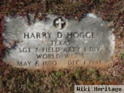 Sgt Harry D. Hogge