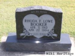 Rhoda F Lowe Booker