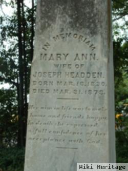 Mary Ann Penn Headden