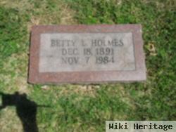 Betty L Holmes