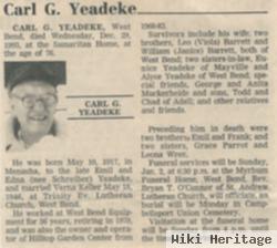 Carl Gustave "buck" Yeadeke