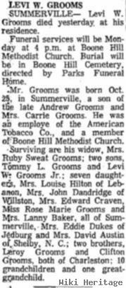 Levi W. Grooms, Sr