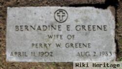 Bernadine E Greene