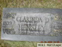 Clarinda D Hensley