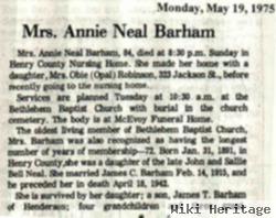 Mary Annie Neal Barham