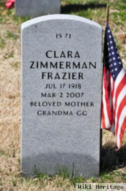 Clara Frances Zimmerman Frazier