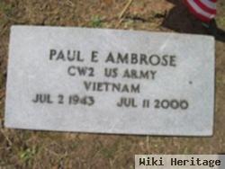 Paul E Ambrose