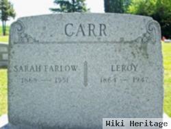 Sarah E "sally" Farlow Carr