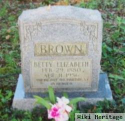 Elizabeth "betty" Brown