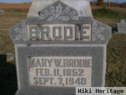 Mary W. "mollie" Paris Brodie