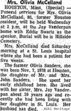 Olivia Sanders Mccelland