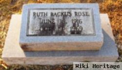 Ruth Backus Rose