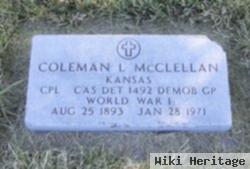 Coleman Leslie Mcclellan