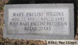 Mary Pauline Patterson Higgins