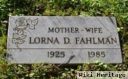 Lorna D Fahlman