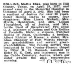 Mattie Eliza Richter Rollins