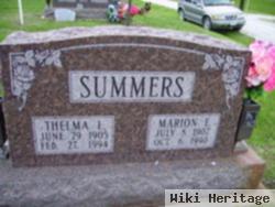 Marion E Summers