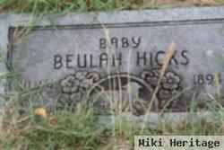 Baby Beulah Hicks