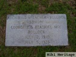 Archibald Mceachern Bullock