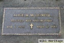 Alice M. Mcdowell