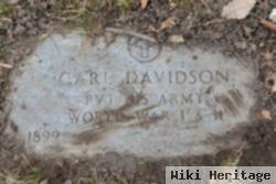 Pvt Carl Davidson