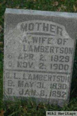 Sarah Ann Lindsay Lambertson