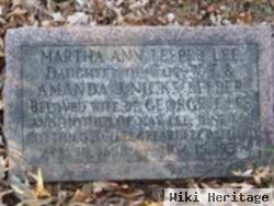 Martha Ann Leeper Lee