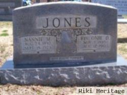 Nannie M Jones