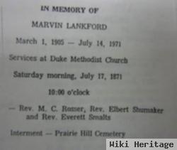 Marvin L Lankford