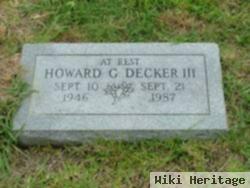 Howard Grant Decker, Iii