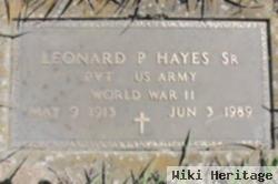 Leonard P Hayes, Sr