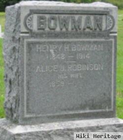 Alice J. Robinson Bowman