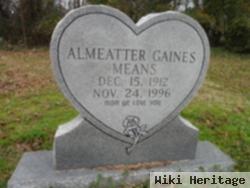 Almeatter Gaines Means