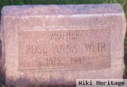 Rose Anna Leslie Weir