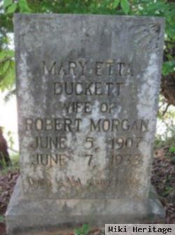 Mary Etta Duckett Morgan