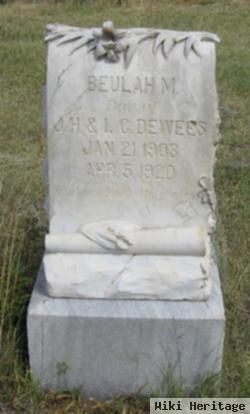 Beulah M Dewees