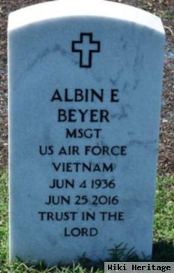 Msgt Albin Edward Beyer